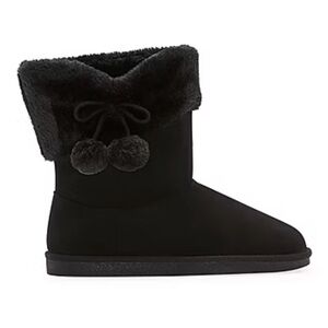 Women's Black Fur-Lined Boots